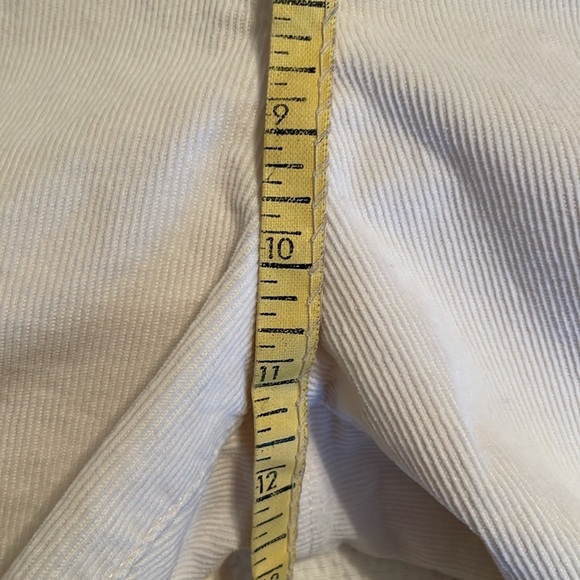 Coldwater Creek Corduroy Pants Size 12 Winter White Cotton 1% Spandex Zip EUC - Picture 7 of 9